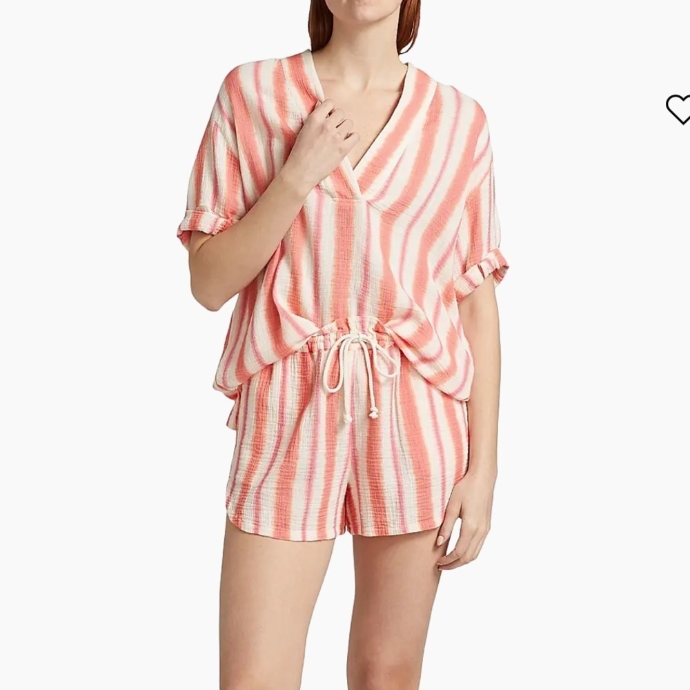 Xirena Decker Geometric Cotton Shirt Size S